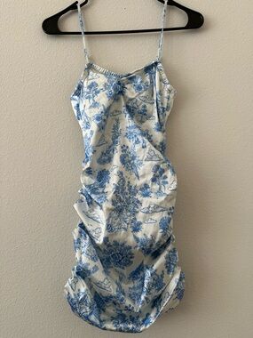 Sugar Thrillz Pink Label Blue Toile Dress